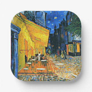 Cafe Terrace by Vincent van Gogh, Paper Plate