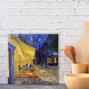 Cafe Terrace Cityscape Vincent van Gogh Tile