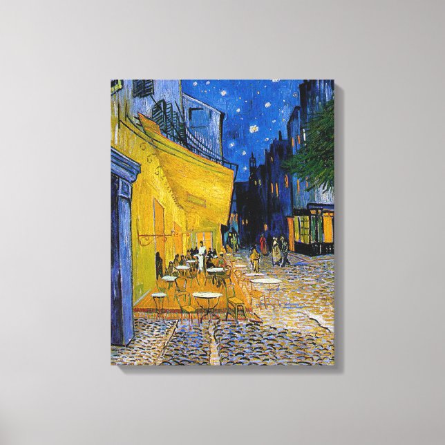 Cafe Terrace / Night Cafe ~ Vincent van Gogh Canvas Print (Front)