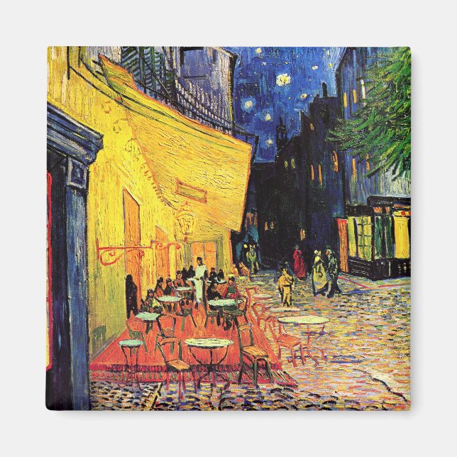 Café Terrace on the Place du Forum, Arles at Night Magnet (Front)
