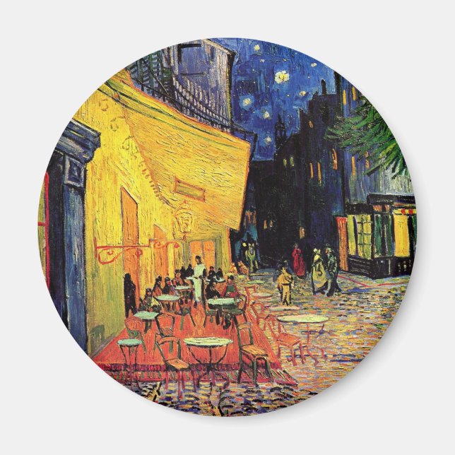 Cafe Terrace Place du Forum Van Gogh Fine Art Magnet (Front)