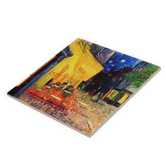 Cafe Terrace Place du Forum Van Gogh Fine Art Tile