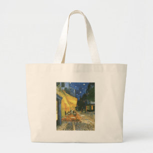 Cafe Terrace - Vincent van Gogh Large Tote Bag