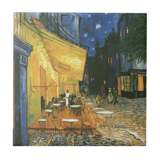 Cafe Terrace - Vincent van Gogh Tile (Front)