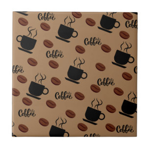 Cafe Themed Coffee Kitchen Tile