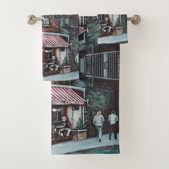 Cafe Tina's Twilight Bath Towel Set (Insitu)