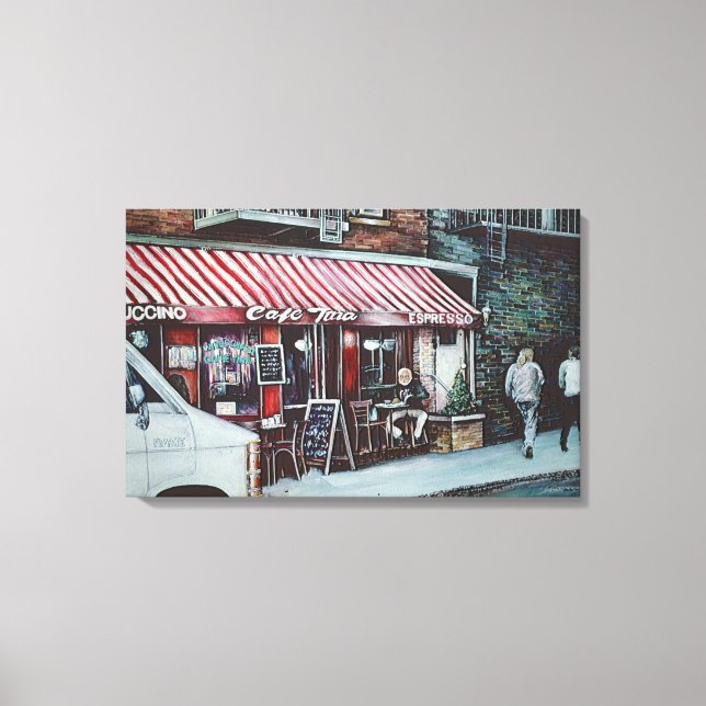 Cafe Tina's Twlight Canvas Print (Front)