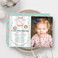 Cafe Two Monde Bow Coffee Photo Girl 2nd Birthday
