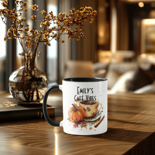 Café Vibes Fall  – Pumpkin Spice & Coffee Love Mug