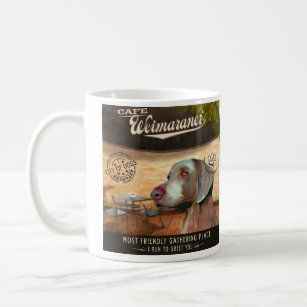 Cafe Weimaraner Coffee Mug