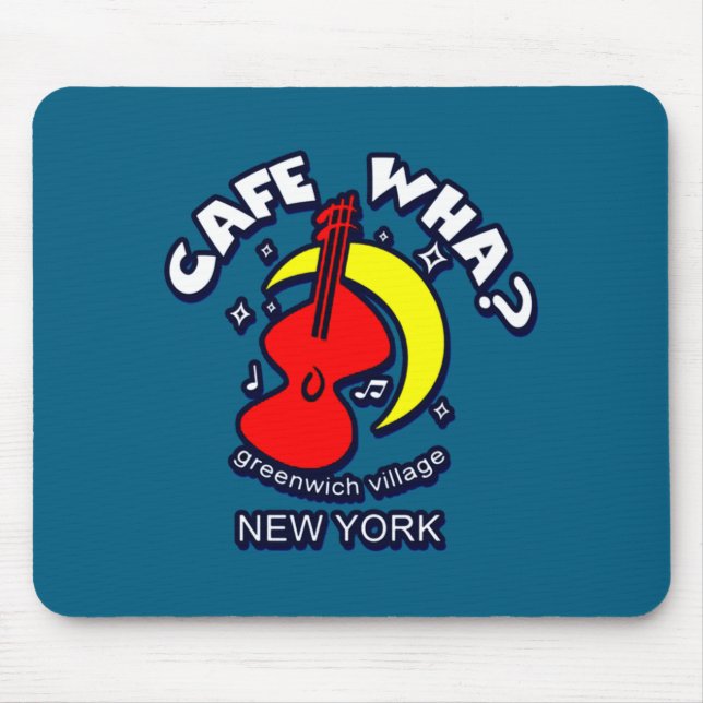 Cafe Wha The New York City Folk Music Scene  Mouse Mat (Front)