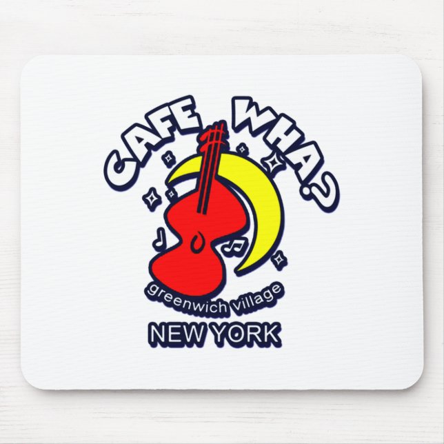 Cafe Wha The New York City Folk Music Scene  Mouse Mat (Front)