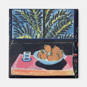 Cafe with oranges and Coffee Magnet