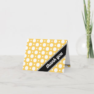 Cafe Yellow Assorted Polka Dot Thank You Card