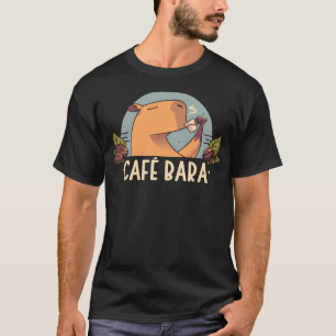 Cafebara - Cute Coffee Capybara T-Shirt