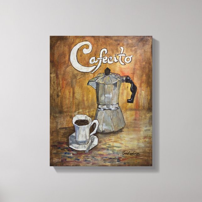 Cafecito - Cuban Coffee Canvas Print (Front)