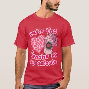 Cafecito Y Chisme Spanish Valentine Coffee Concha T-Shirt