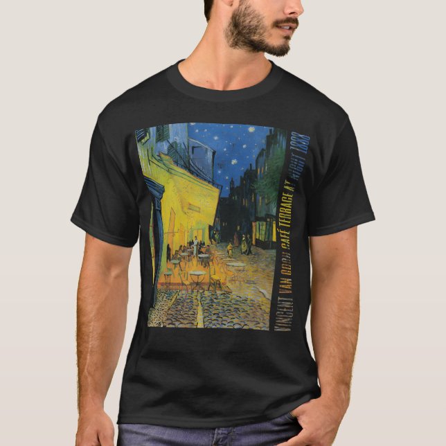 Cafeerrace at Night 1888 gift T-Shirt (Front)