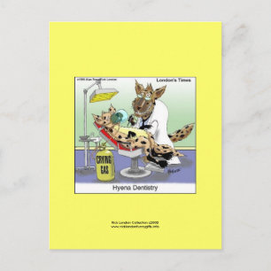 cafepress dentistry hyena, Rick London Collecti... Postcard