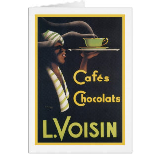 Cafes Chocolats L. Voisin Vintage Ad