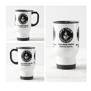 Cafes Coffee Shops Business Logo Branding Travel Mug