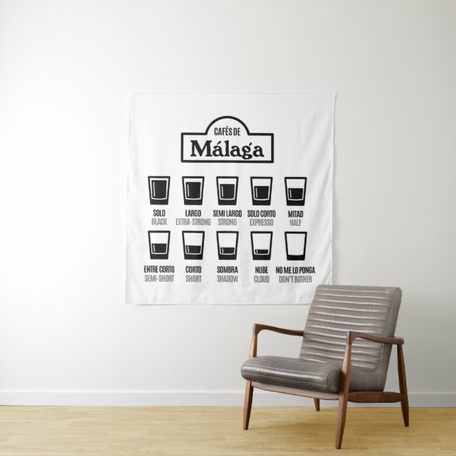 Cafes de Malaga Tapestry (In Situ)