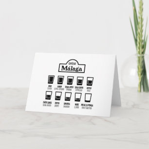 Cafes de Malaga Thank You Card
