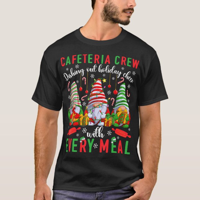 Cafeteria Crew Christmas Lunch Lady Squad Xmas Par T-Shirt (Front)