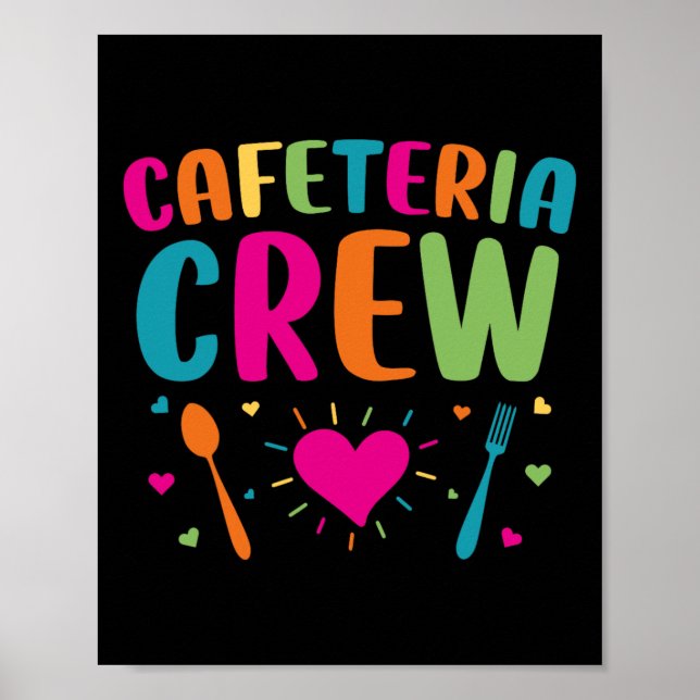 Cafeteria Crew Lunch Lady Back to School Novelty  Poster (Front)