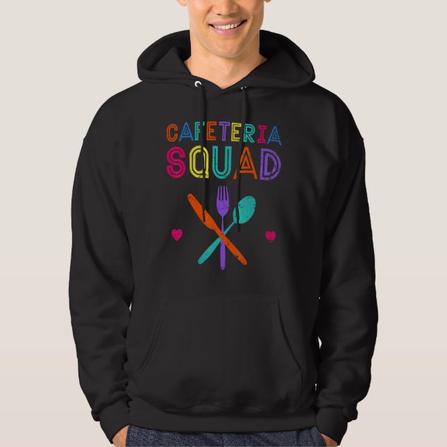 Cafeteria Crew School Lunch Lady Squad Worker  Sch Hoodie (Front)