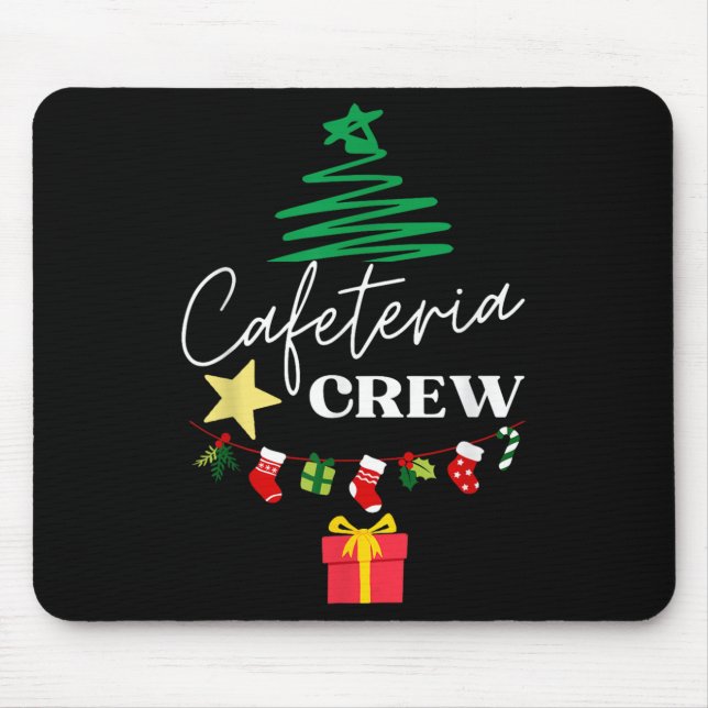 Cafeteria Lunch Lady Crew Christmas Matching Women Mouse Mat (Front)