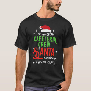 Cafeteria Squad Crew Christmas School Lunch Lady X T-Shirt
