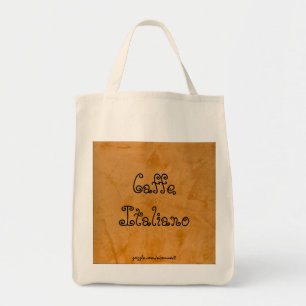 Caffe Italiano Tuscan Orange Grocery Bag