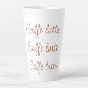 Caffè latte Simple Stylish Script Typography Latte Mug