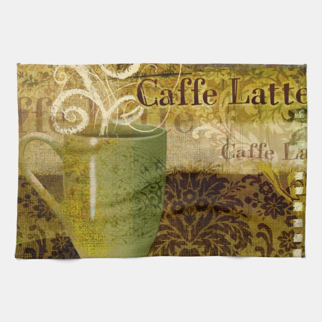 Caffe Latte Tea Towel (Horizontal)
