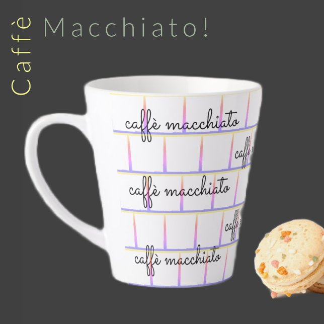 Caffè macchiato on Rainbow Grid Latte Mug (Creator Uploaded)
