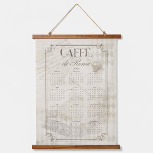 Caffe Roma 2026 Wall Calendar Art Hanging Tapestry