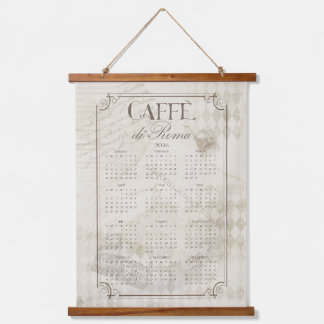 Caffe Roma 2026 Wall Calendar Art Hanging Tapestry