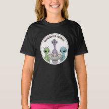 Caffeinated Cosmos Cute Funny Alien Coffee Logo