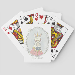 Caffeinated Cutie Brew Unicorn Playing Cards