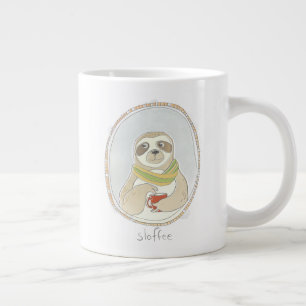 Caffeinated Cutie   Sloffee Large Coffee Mug