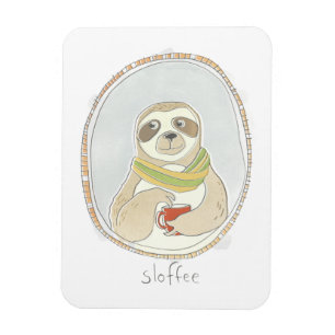 Caffeinated Cutie   Sloffee Magnet