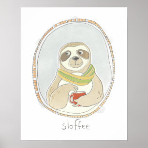Caffeinated Cutie   Sloffee Poster