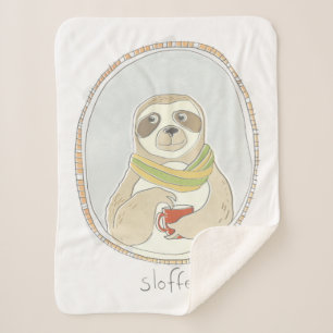 Caffeinated Cutie   Sloffee Sherpa Blanket