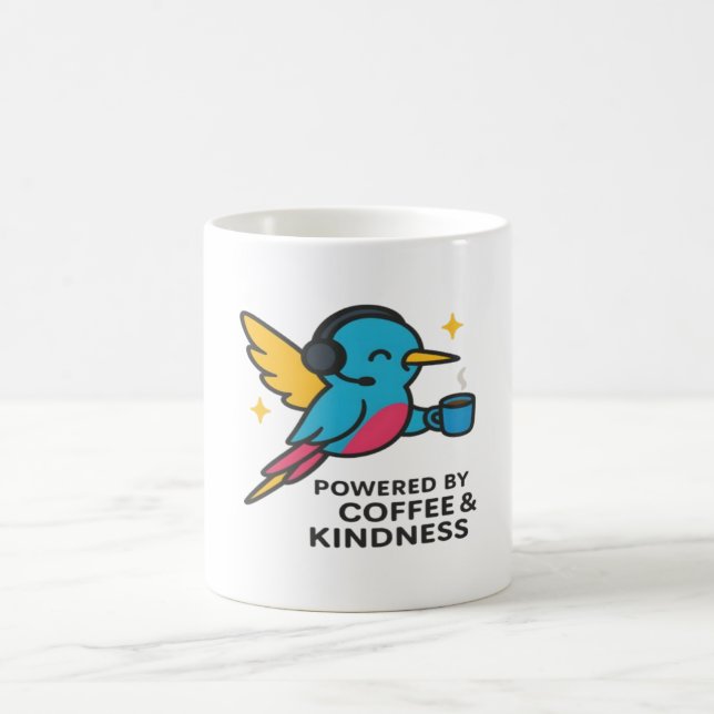 Caffeinated Hummingbird Support Pro Mug (Center)