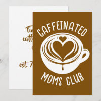 Caffeinated Moms Club Trendy Mama Coffee Lover