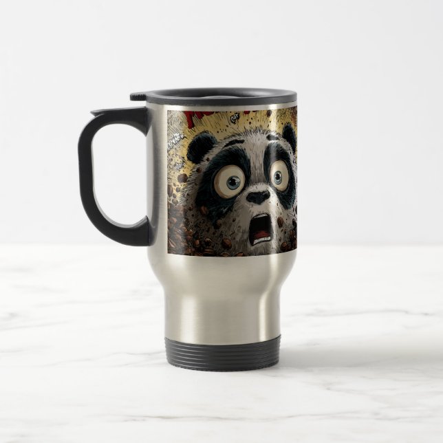 Caffeinated Panda Travel Mug (Left)