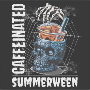 Caffeinated Skull Iced Coffee Summerween Goth