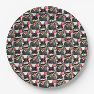 Caffeinated Top Hat Rabbit Magical Society Paper Plate
