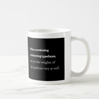 Caffeinated Typography Coffee Mug